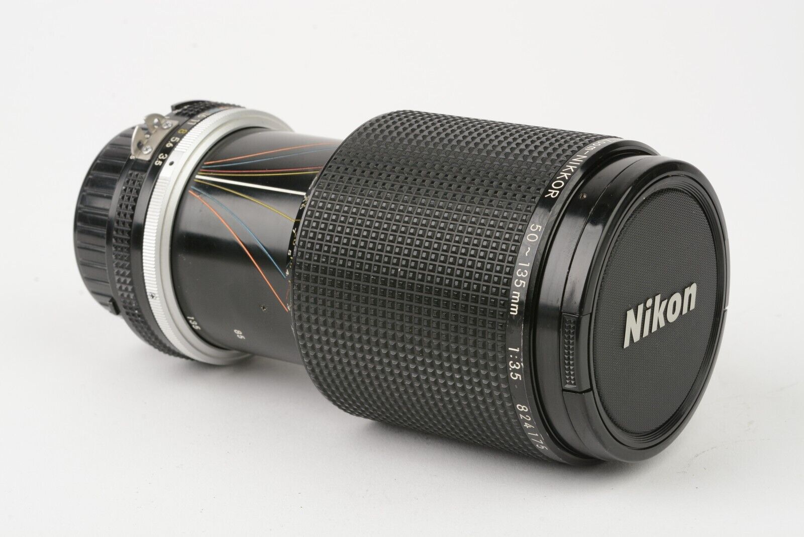 GOOD NIKON NIKKOR 50-135mm f3.5 F MOUNT AIS LENS, CAPS, GOOD LENS *READ