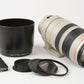 MINT- CANON EF 100-400mm f4.5-5.6 L IS USM ZOOM LENS, CAPS, COLLAR, UV+P20 PLATE