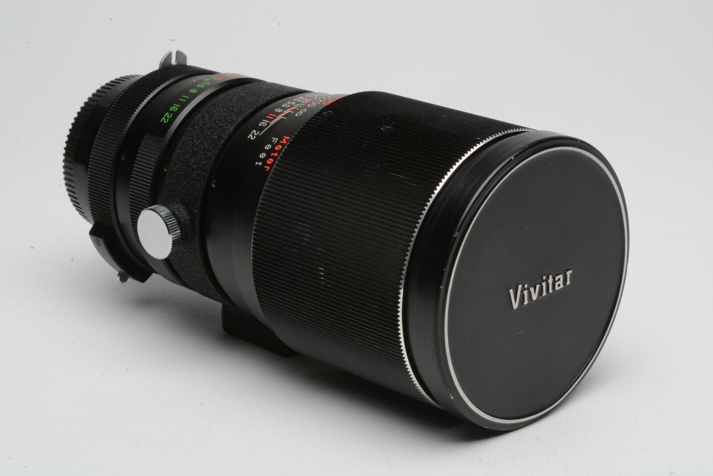 EXC++ VIVITAR 200MM F3.5 TELEPHOTO LENS FOR NIKON F NON-AI MOUNT, COLLAR+CAPS