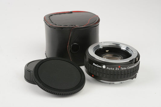 Prospec 2x Teleconverter for Minolta MD Mount, Caps, Case