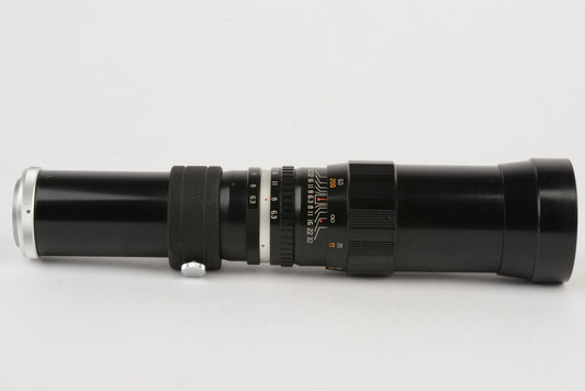 Tele-Lentar 400mm F6.3 Prime Telephoto Lens for M42 Screw Mount + Caps