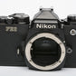 EXC++ NIKON FE2 35mm BLACK SLR CAMERA BODY, STRAP, TESTED, ACCURATE, NICE!