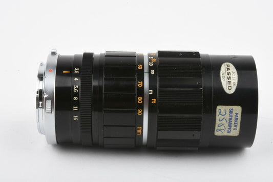 UGLY OLYMPUS PEN F 50-90mm f3.5 AUTO ZOOM LENS, BAD FRONT ELEMENT, *READ