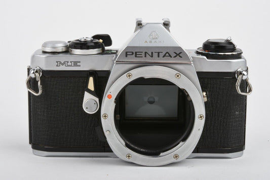 EXC++ CLA'D PENTAX ME 35mm BODY ONLY, MANUAL, STRAP, BOX, NEW SEALS, 6M WARRANTY