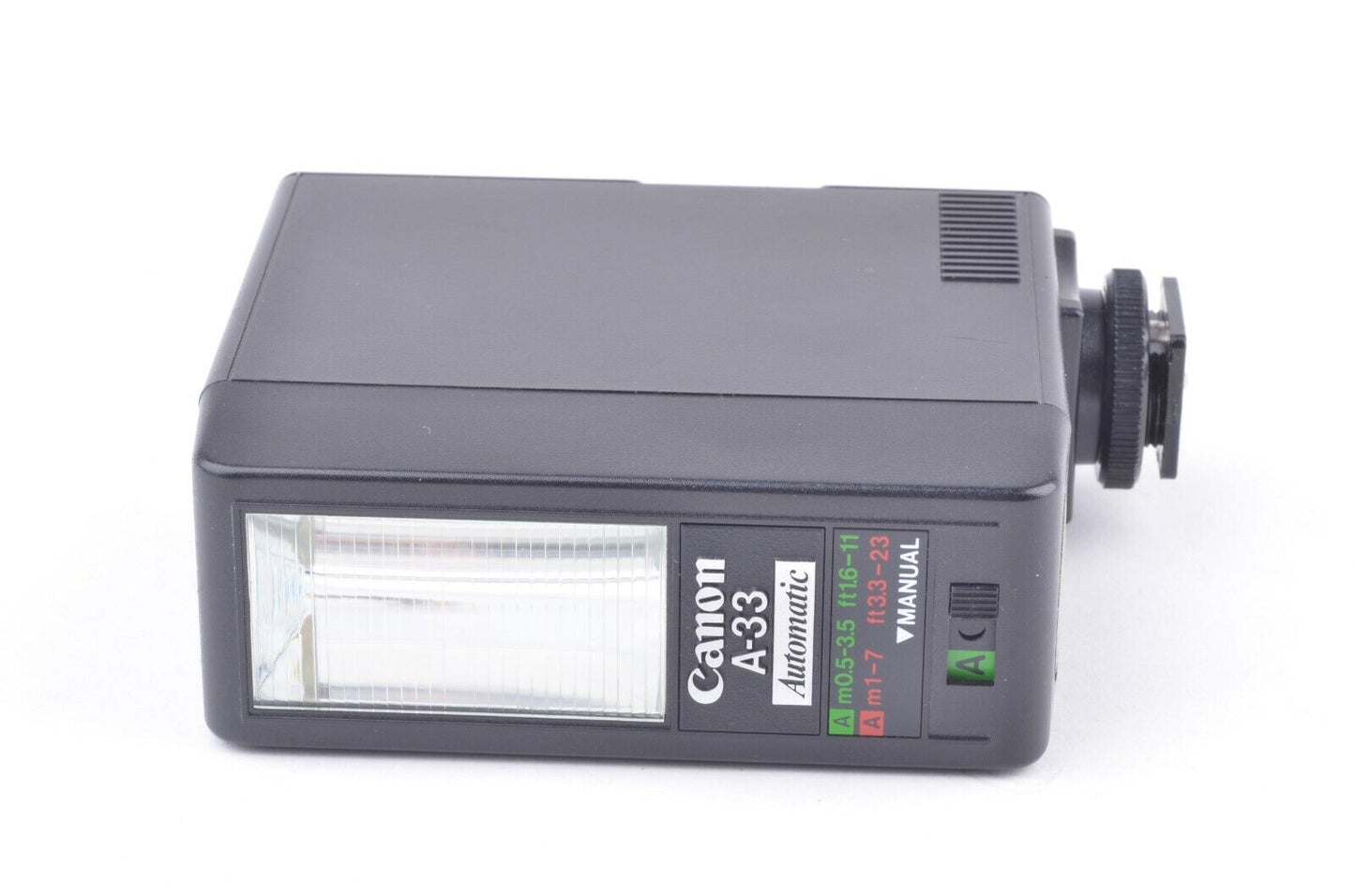 EXC++ CANON SPEEDLITE A-33 ELECTRONIC FLASH, CASE, TESTED, NICE