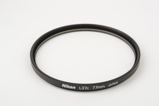 MINT- NIKON 77mm L37C UV FILTER + JEWEL CASE + BOX