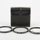 MINT- TIFFEN 62mm CLOSE-UP FILTER SET IN CASE (1, 2, 4)  BARELY USED, IN CASE