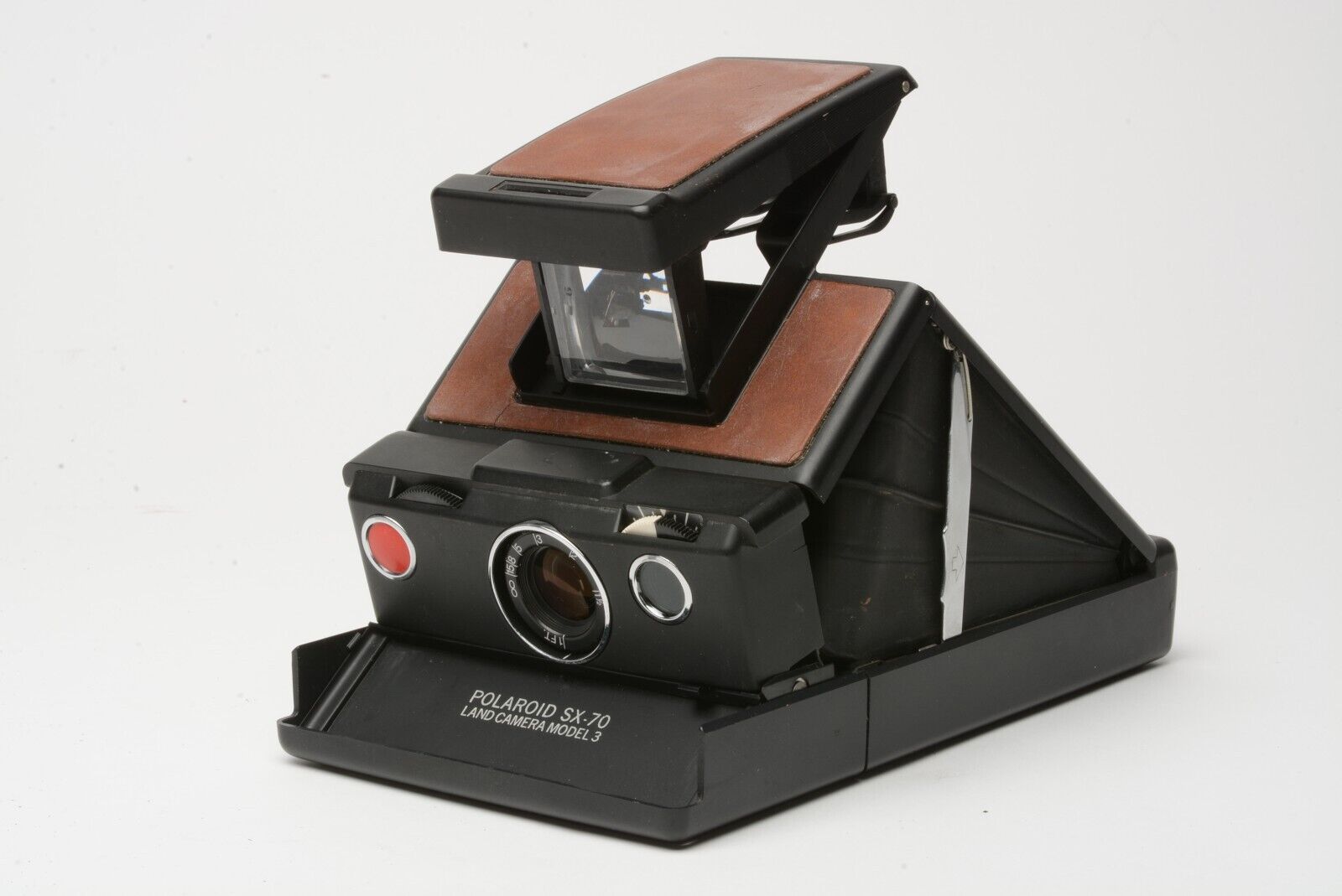 EXC++ POLAROID SX-70 LAND CAMERA MODEL III, TESTED, NICE & CLEAN + MANUAL