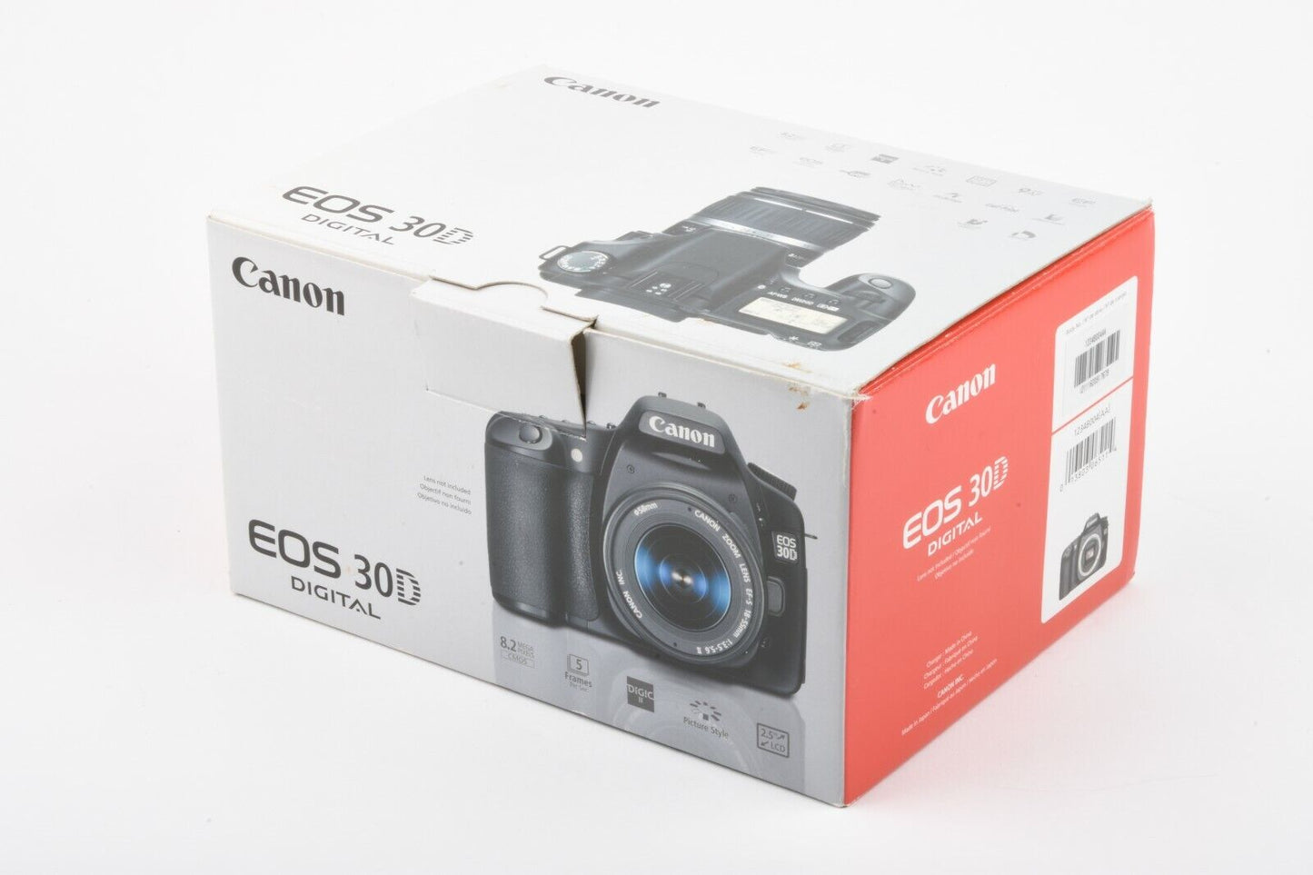 Canon EOS 30D 8.2MP DSLR body, batt, charger, strap, very clean & nice, boxed