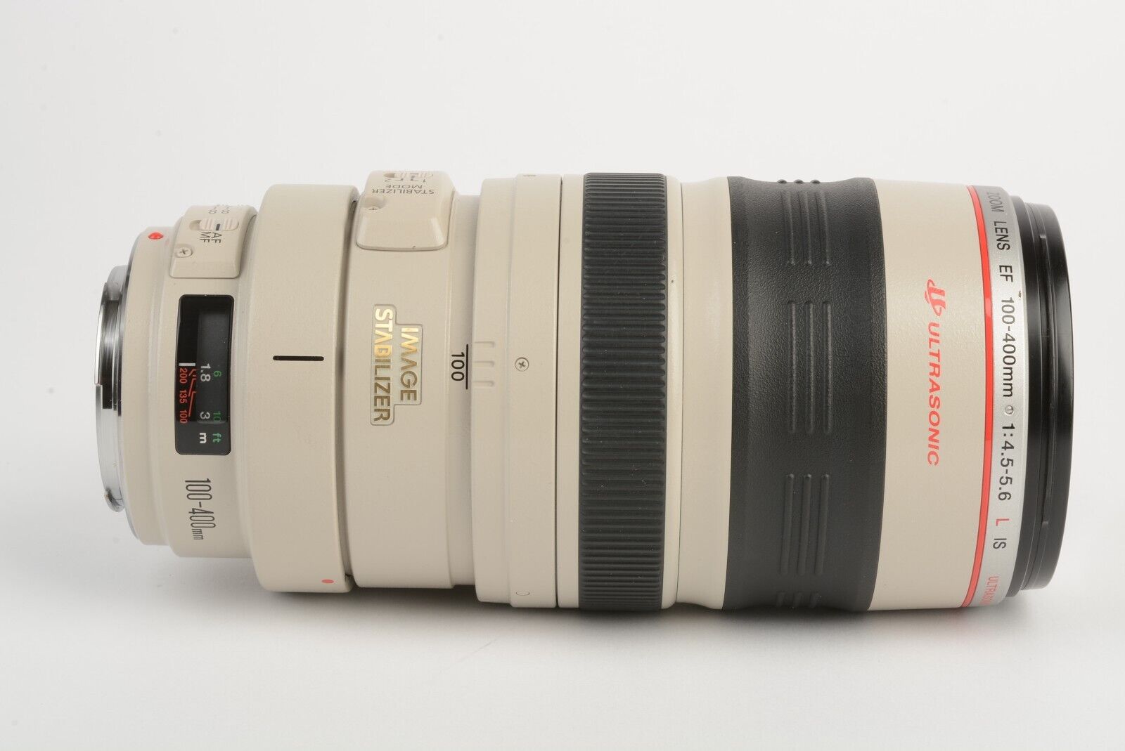 MINT- CANON EF 100-400mm f4.5-5.6 L IS USM ZOOM LENS, CAPS, COLLAR