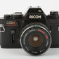 EXC++ RICOH XR-S SOLAR 35mm CAMERA w/28mm F2.8, STRAP, CAP, NEW SEALS, TESTED