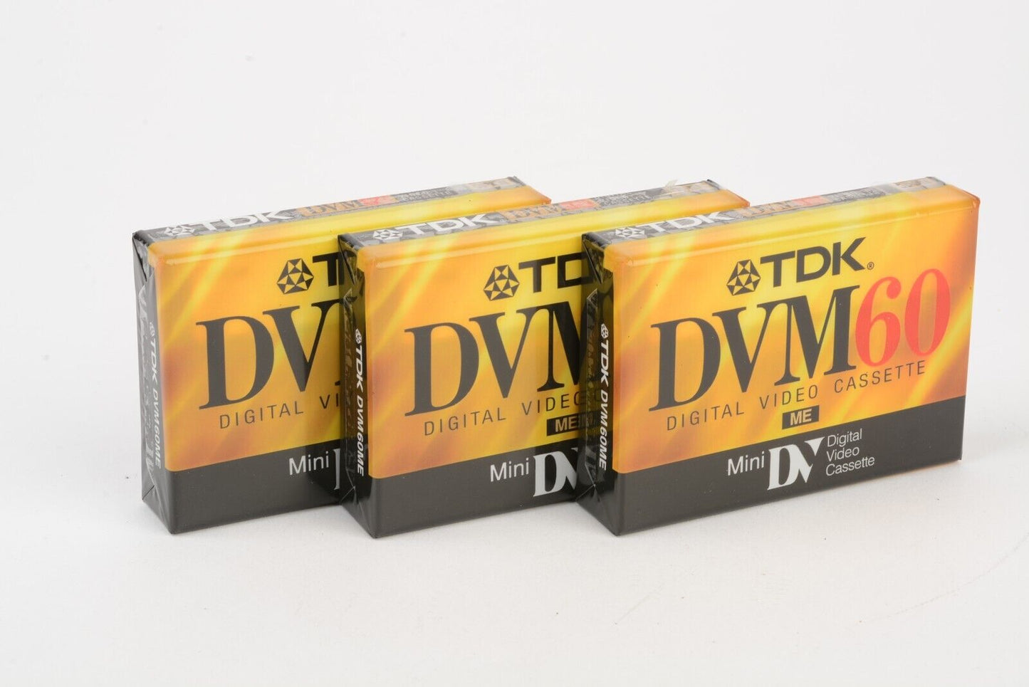 NEW 3X TDK DVM60 MINI DV DIGITAL VIDEO CASSETTES (3X DVM60) PREMIUM GRADE