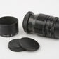 Vivitar 135mm F3.5 Pre-set M42 T-Mount, Caps, Hood, Nice