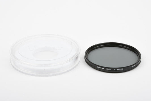 EXC+++ VIVITAR 77mm POLARIZING FILTER, VERY CLEAN, IN JEWEL CASE