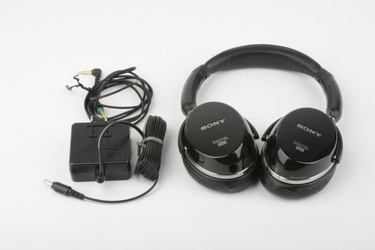 EXC++ SONY MDR-NC500D DIGITAL HEADBAND HANDPHONES w/AC, TESTED, GREAT!