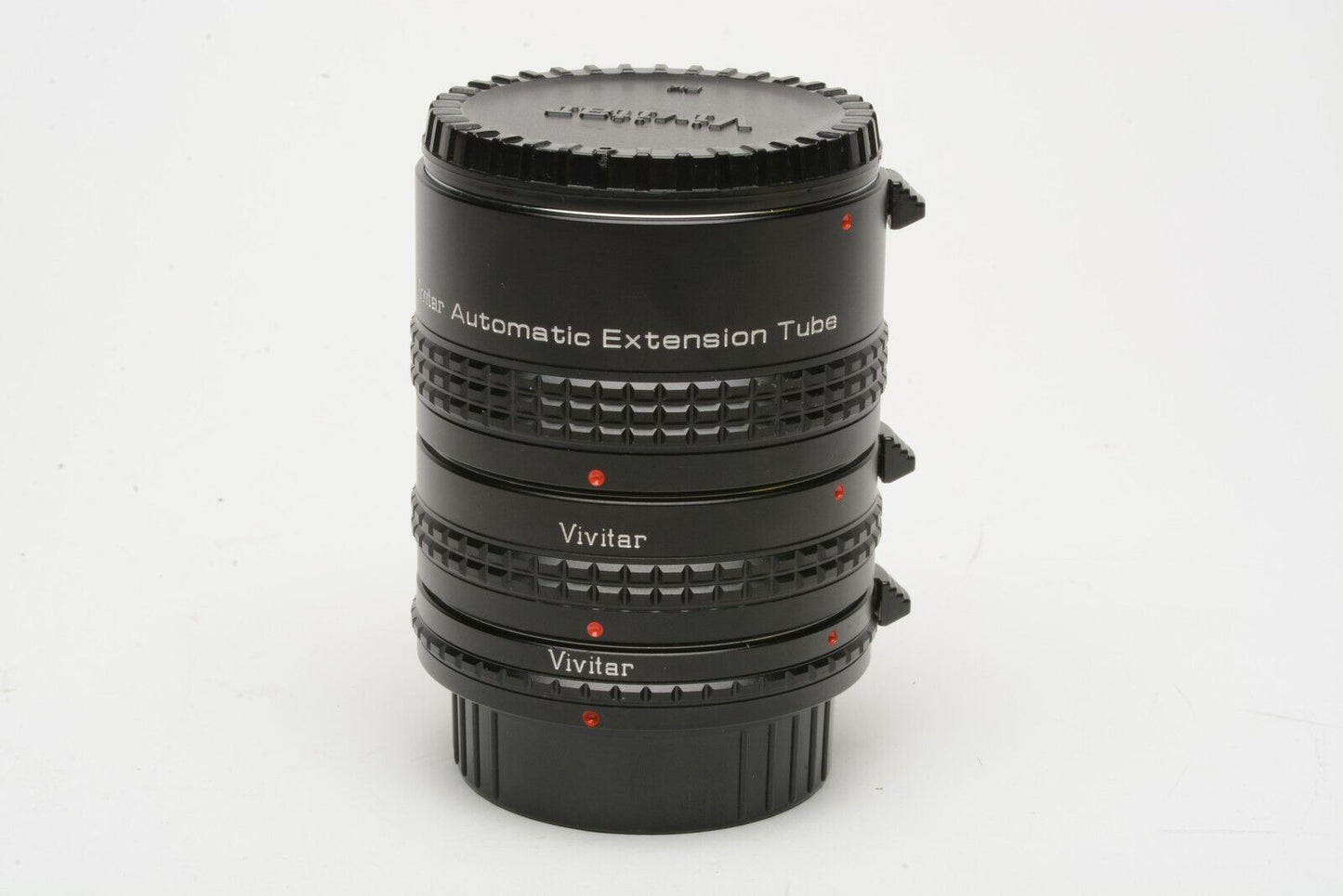 MINT- VIVITAR AT-22 EXTENSION TUBE SET 12/20/36mm PENTAX K-MOUNT w/CAPS