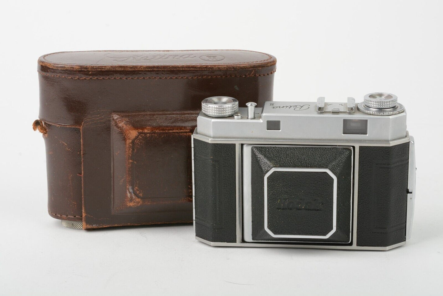 EXC+++ KODAK RETINA II (TYPE 011) RANGE FINDER w/SCHNEIDER 50mm F2 XENON + CASE