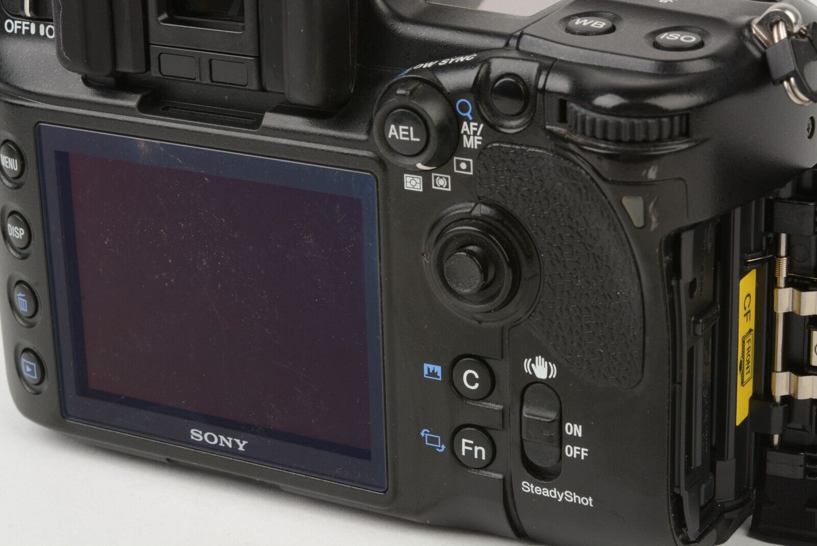 EXC++ SONY a900 24.6MP DSLR BODY, BATT+CHARGER+4GB CF+RRS PLATE 19K ACTS,  NICE