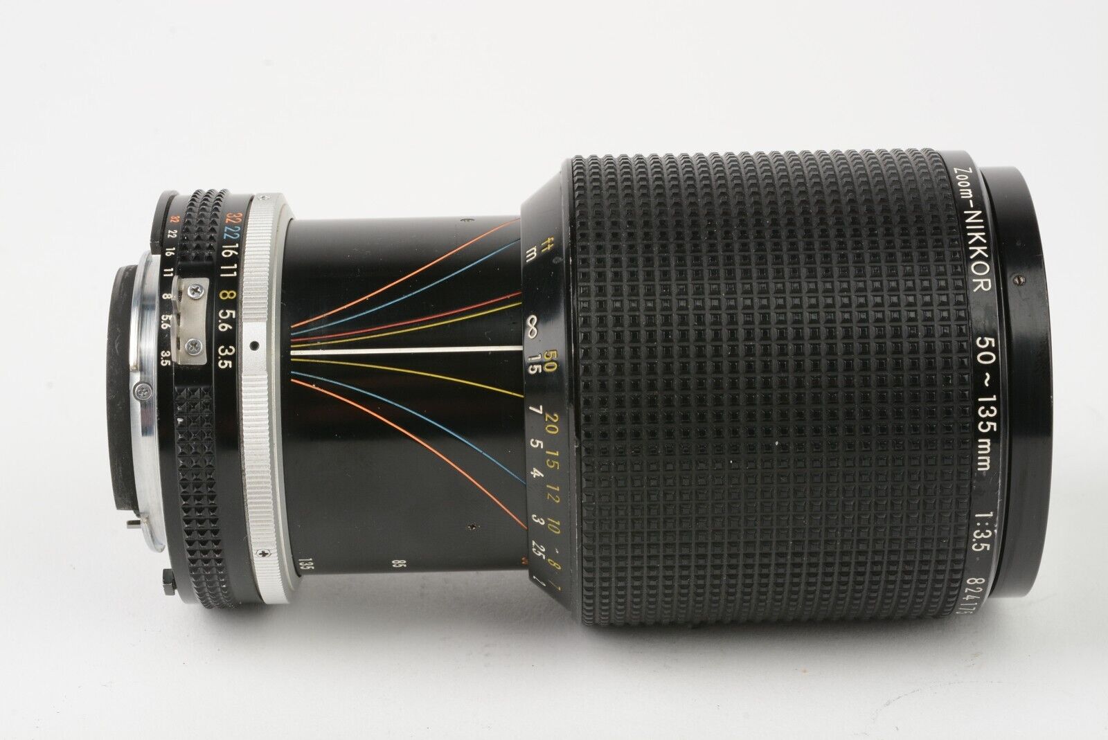 GOOD NIKON NIKKOR 50-135mm f3.5 F MOUNT AIS LENS, CAPS, GOOD LENS *READ