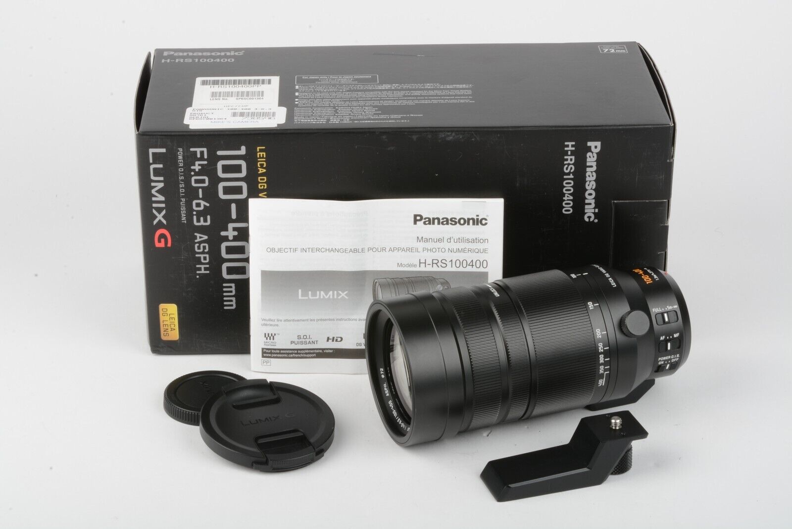 MINT PANASONIC LEICA DG VARIO ELMAR 100-400mm F4-6.3 ASPHERICAL ZOOM, BOXED