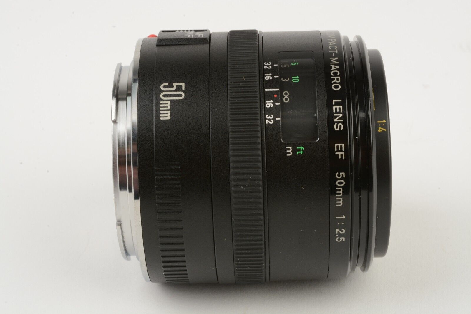 MINT- CANON EF 50mm f2.5 AF LENS w/CAPS, VERY CLEAN & SHARP