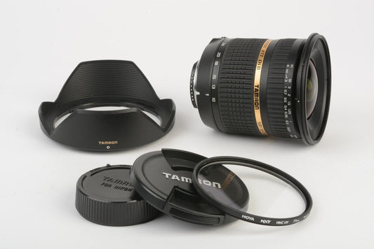 Tamron B001 AF SP 10-24mm F3.5-4.5 Di II LD IF Lens, Caps For Nikon AF +UV