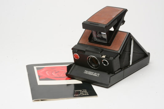 Polaroid SX-70 Land Camera Model III, Tested, Nice & Clean + Manual