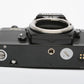EXC++ NIKON FE2 35mm BLACK SLR CAMERA BODY, STRAP, TESTED, ACCURATE, NICE!