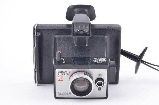 EXC++ POLAROID SQUARE SHOOTER 2 CAMERA w/FITTED CASE, VERY CLEAN
