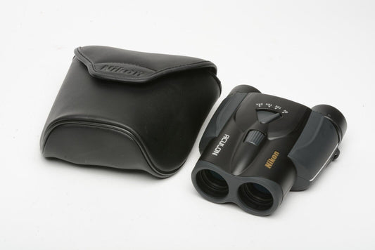 MINT- NIKON ACULON T11 8-24x25 COMPACT BINOCULARS, CASE, VERY CLEAN & SHARP