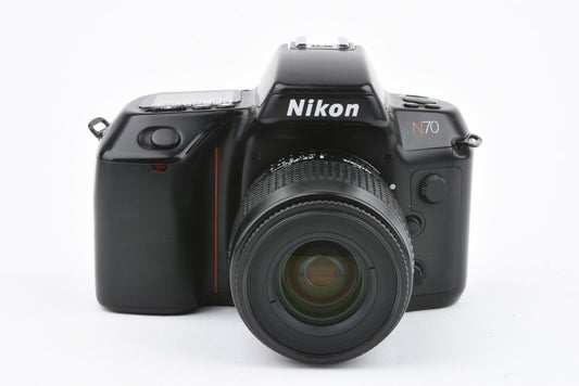 Nikon N70 35mm SLR w/AF 35-80mm F4-5.6D zoom lens, strap+UV