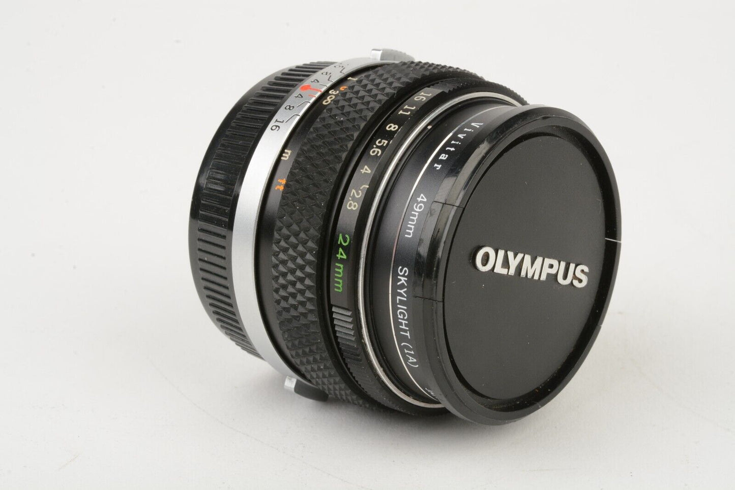 EXC++ OLYMPUS OM 24mm f2.8 H ZUIKO AUTO-W WIDE ANGLE LENS, UV+CAPS