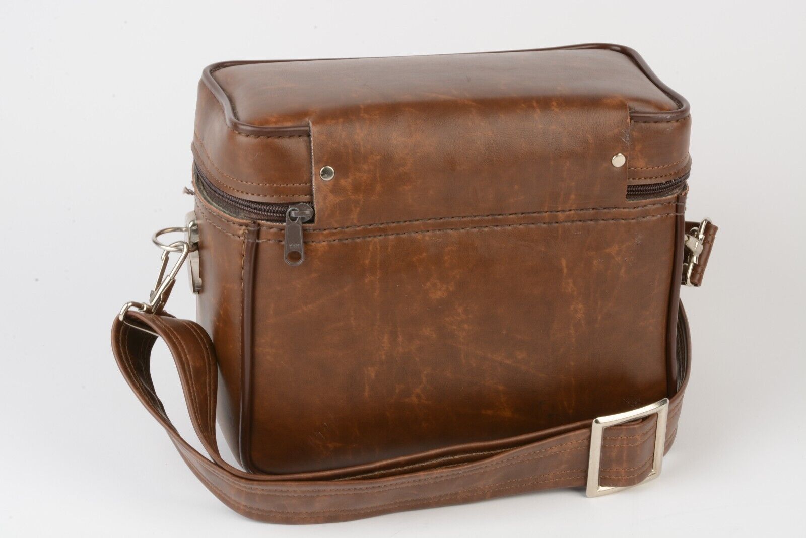 Faux leather camera discount bag