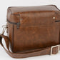 EXC++ VINTAGE FAUX LEATHER CAMERA CASE WITH "S" INSERT ~10" x 8" x 5" NICE!