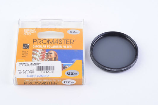 MINT PROMASTER 62mm CIRCULAR POLARIZING FILTER