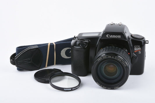 Canon Rebel S 35mm SLR Camera w/EF 35-105mm F4.5-5.6 zoom lens+UV+strap+cap