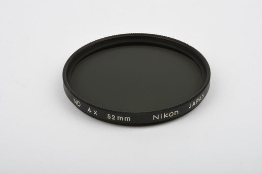 EXC++ NIKON 52mm ND NEUTRAL DENSITY 4 FILTER IN JEWEL CASE