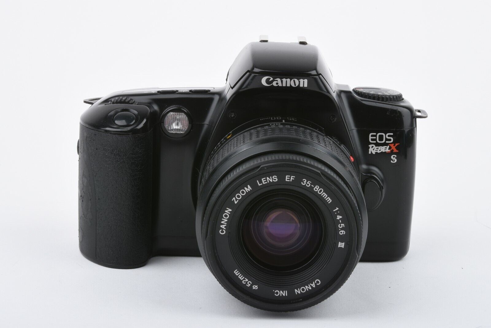 Canon EOS Rebel XS 35mm SLR, w/EF 35-80mm F4-5.6 III zoom, strap,  cap+instr. tested