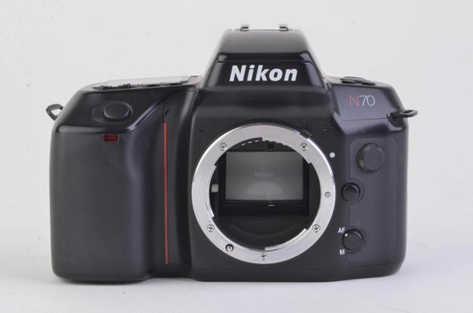 EXC+ NIKON N70 35mm CAMERA BODY, CLEAN, TESTED, ACCURATE, w/MANUAL