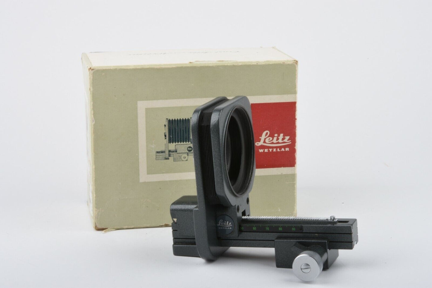 Leica Leitz Bellows M Gray Hammertone, Boxed, Very Clean #16656 P