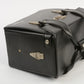 EXC+ VINTAGE FOCAL FAUX LEATHER CAMERA CASE WITH MOLDED INSERT BLACK 12x9x7"