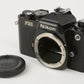 Nikon FE2 35mm Black SLR camera body, new seals, tested, great, Matt focusing screen