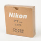 MINT- NIKON 77mm L37C UV FILTER + JEWEL CASE + BOX