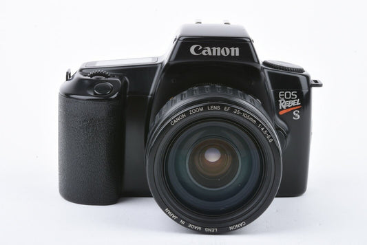 Canon Rebel S 35mm SLR Camera w/EF 35-105mm F4.5-5.6 zoom lens+UV+strap+cap