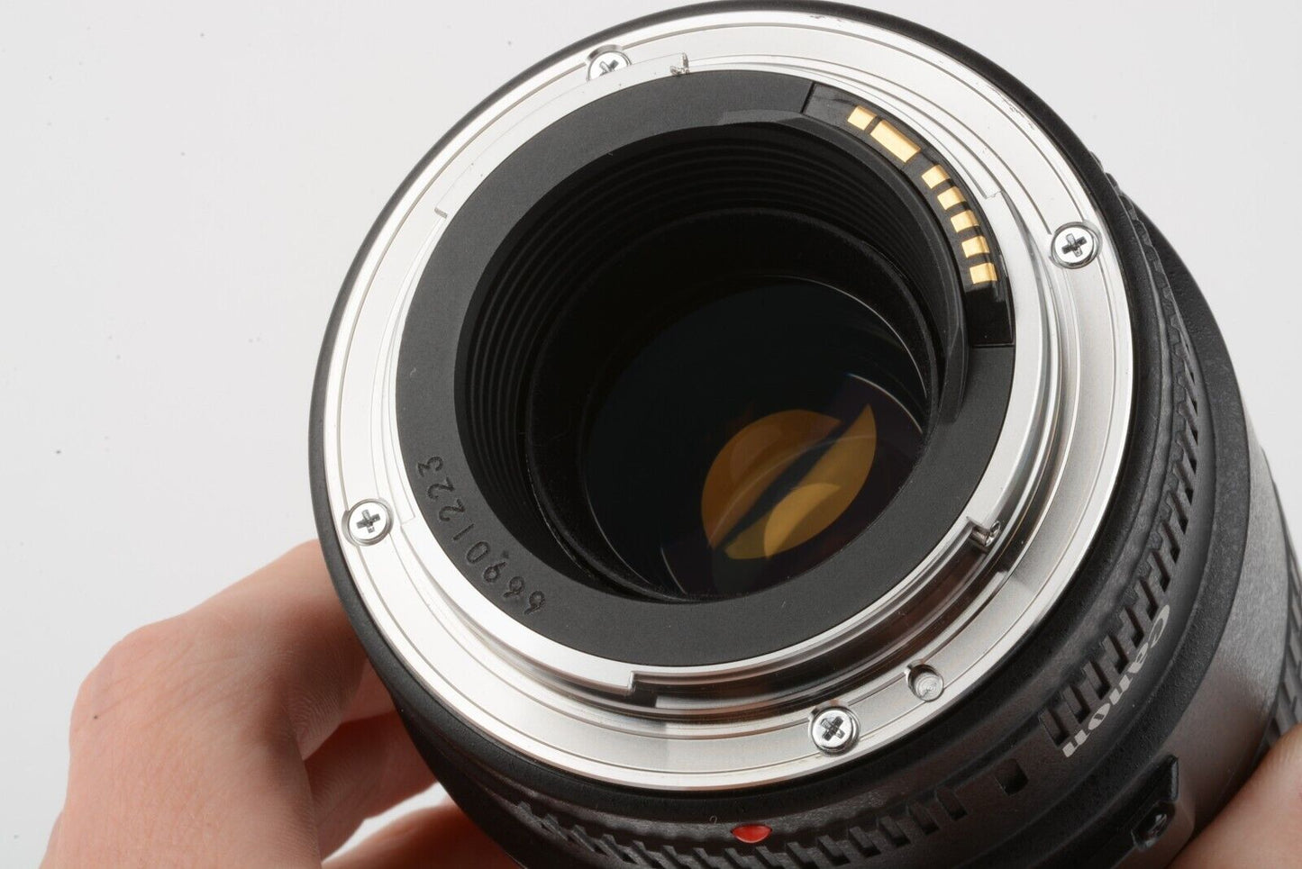 Canon EF 100mm f2.8 Macro USM lens w/caps, barely used, sharp! MInt