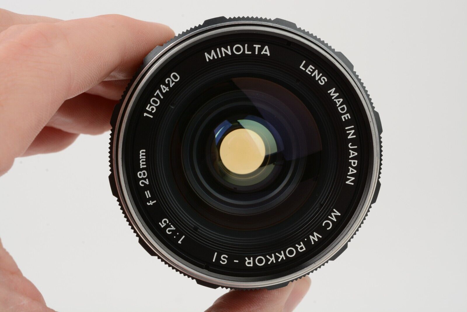 Minolta MC W.Rokkor-X SI 28mm F2.5 Lens for MD Mount, Caps, Hood, Sharp!