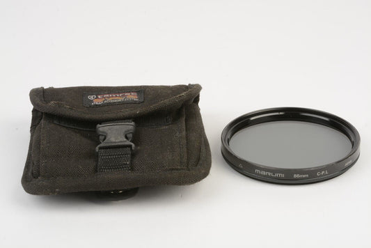 EXC+ MARUMI 86mm CPL CIRCULAR POLARIZING FILTER IN TAMRAC FILTER POUCH