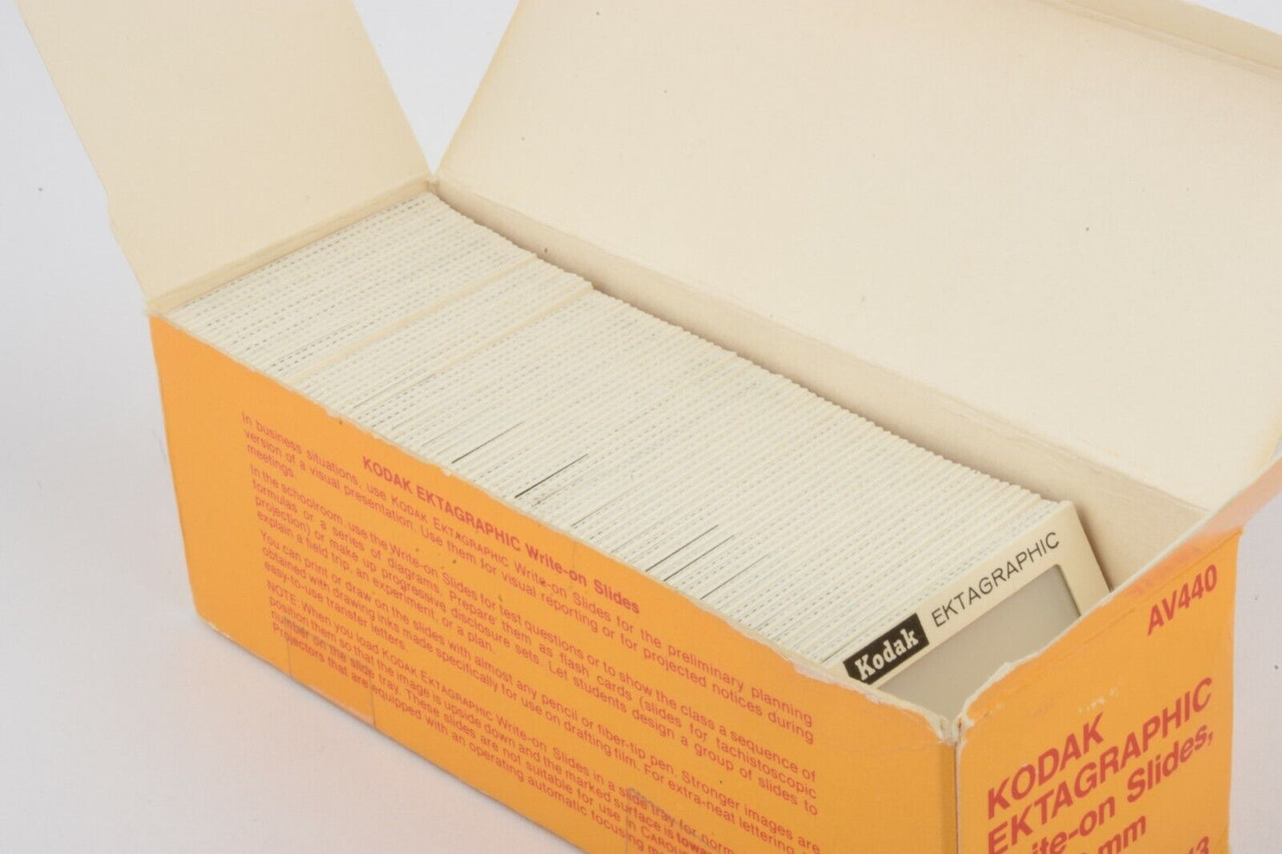 83X KODAK EKTAGRAPHIC WRITE-ON SLIDES 38mm x 38mm CAT #101-1113