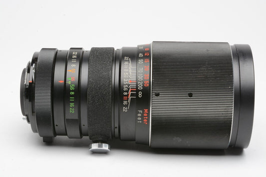 Vivitar 200MM F3.5 Telephoto Lens For Nikon F Non-AI Mount, Collar + Caps