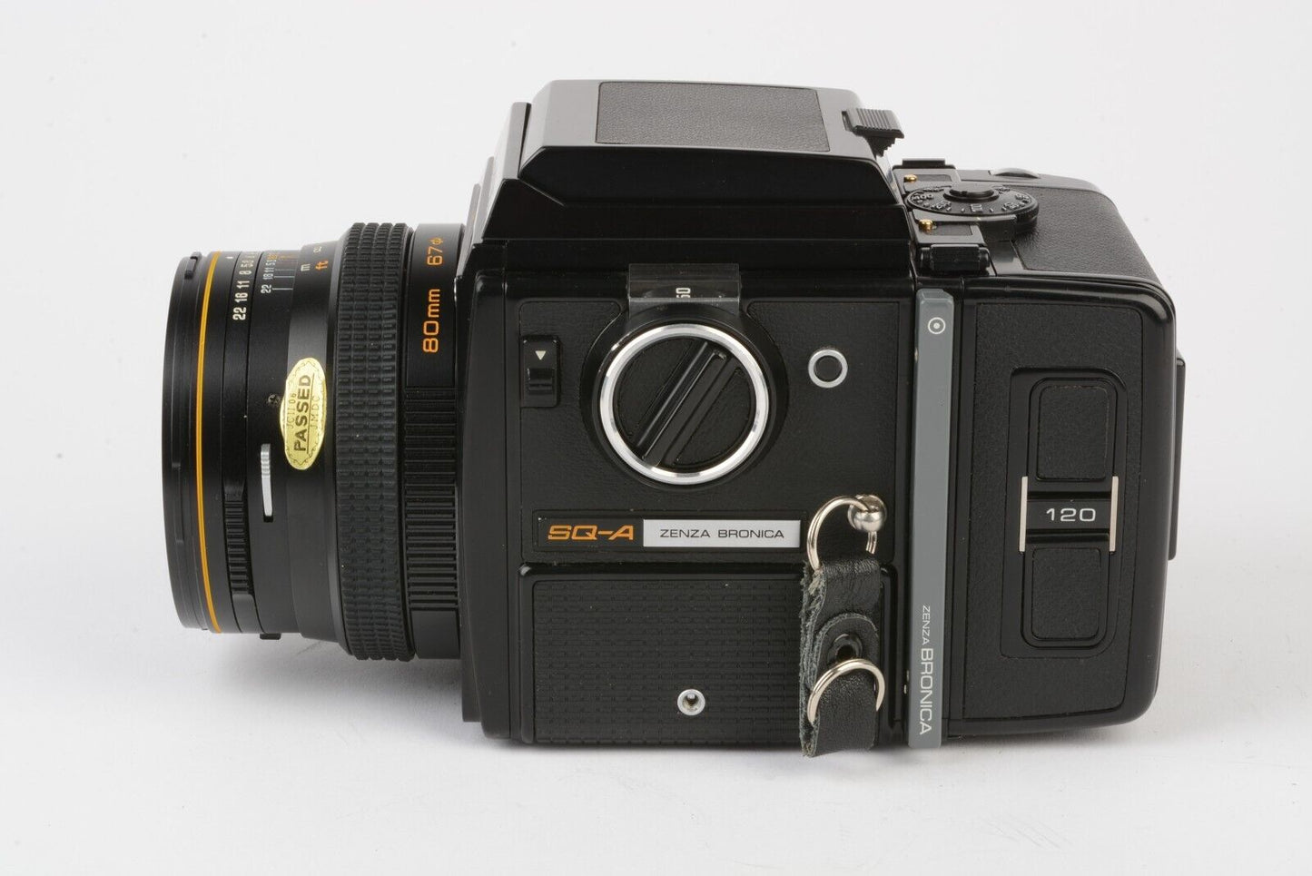 Bronica SQ-A Body w/ 80mm F2.8 Lens, 120 black, WLF, manual, tested, gorgeous